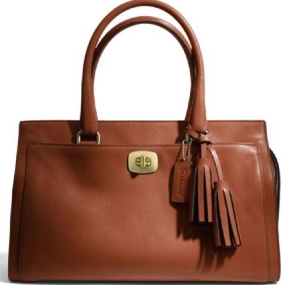 Coach Vintage Large Legacy Chelsea carryall Cognac brown - Picture 1 of 5